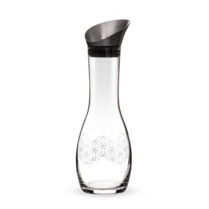 VitaJuwel Wasserkaraffe mit Blume des Lebens, 1,3 Liter