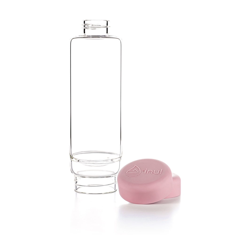 inu! Trinkflasche von VitaJuwel in Blossom Rose mit Bergkristall – Bild 2