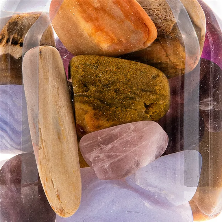 VitaJuwel ViA "Fünf Elemente" Modul (Amethyst, Chalcedon, versteinertes Holz, Rosenquarz, Ozeanjaspis) – Bild 2