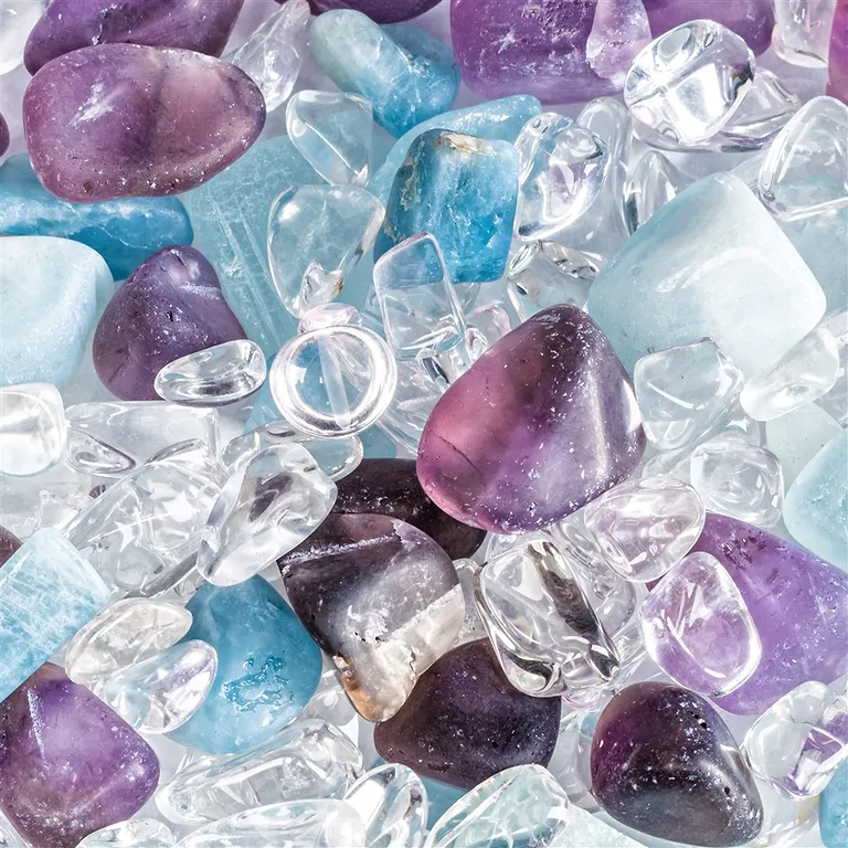 VitaJuwel "Flower of Life" (Amethyst, Aquamarin. Bergkristall) – Bild 2