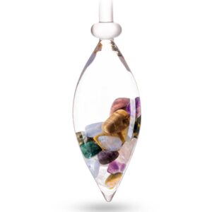 VitaJuwel "Fünf Elemente" (Amethyst, Chalcedon, versteinertes Holz, Rosenquarz, Ozeanjaspis)